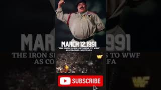 Today In Wrestling History (3/12/1991)The Iron Sheik Returns to WWF #shorts #wweshorts #ironsheik