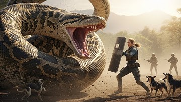 UNBELIEVABLE Heroic Rescue Team defeated the giant python to save the brave dog and cat.
