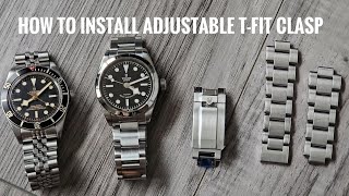 How to Install Tudor T-Fit Adjustable Clasp on Black Bay 58 36 Models Uncle Seiko Forstner
