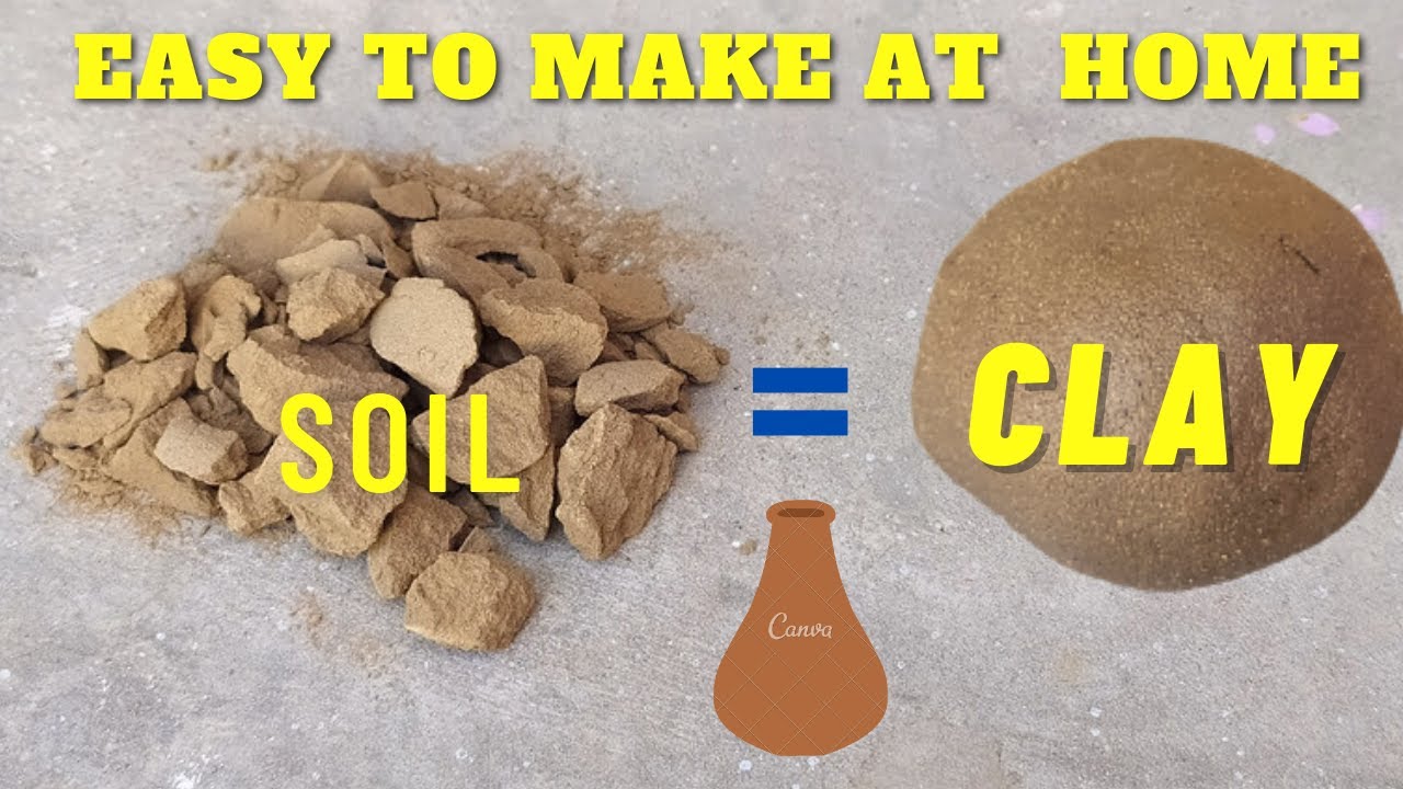 How to Make Clay From Soil Pottery Clay Making at Home YouTube