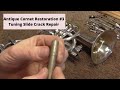 Repairing a Tuning Slide Crack in an Antique Cornet: video #3