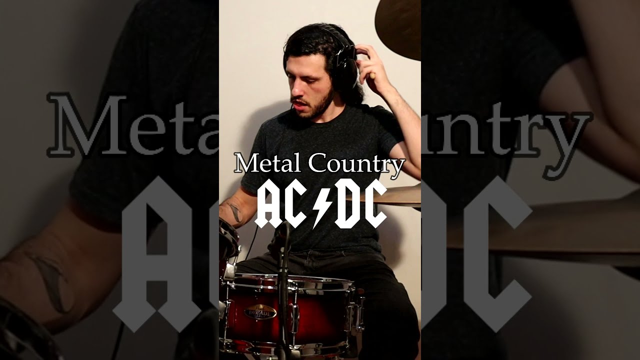Thunderstruck - METAL COUNTRY DRUM COVER - Steve'n'Seagulls - Lucas Batista Music 