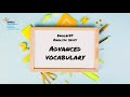 Advanced Vocabulary Use