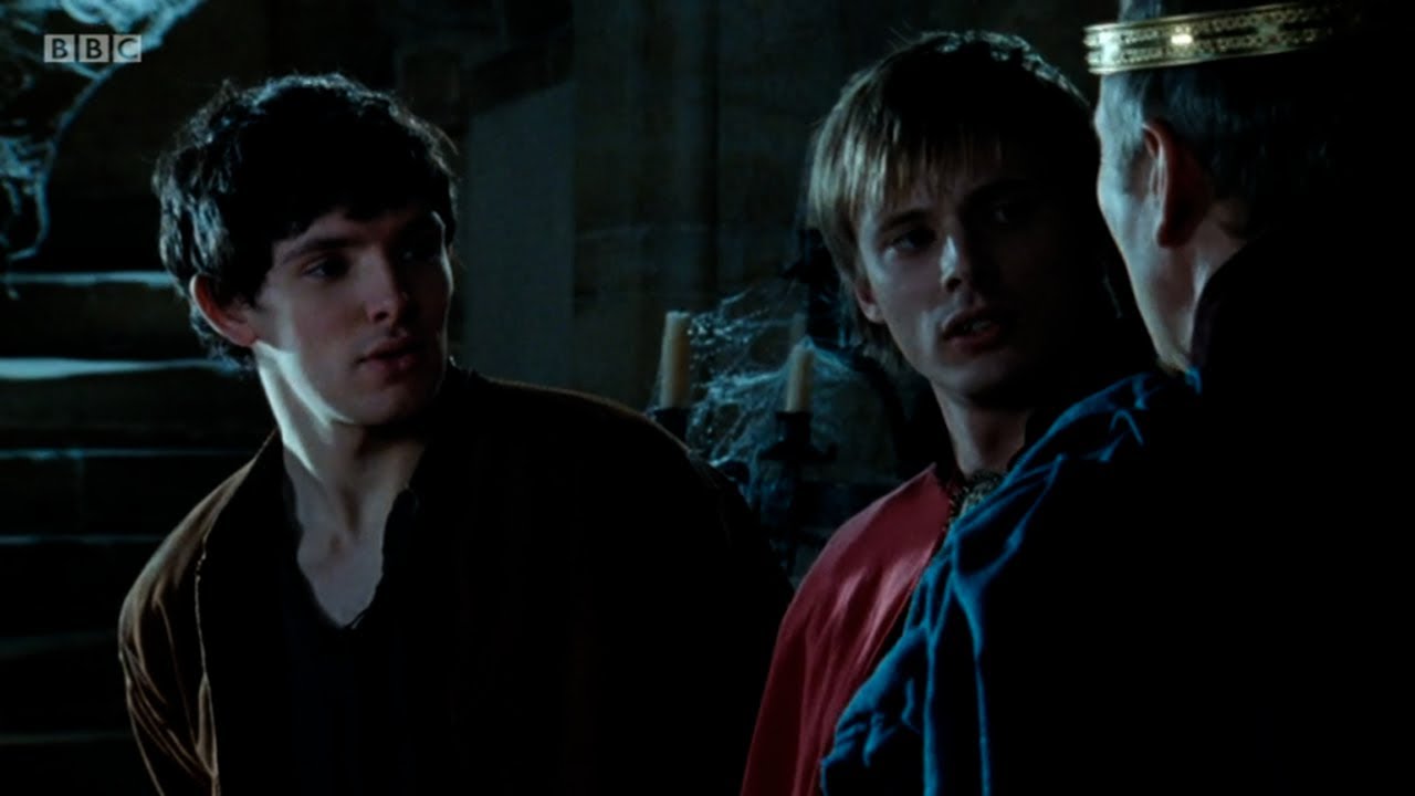 Merlin saves Arthur I The Dragon's call Merlin Series 1 episode 1 - YouTube