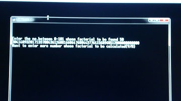 C program to calculate factorials up to 100