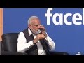 Modi gets emotional  cries when speaking about his mother to mark zuckerberg