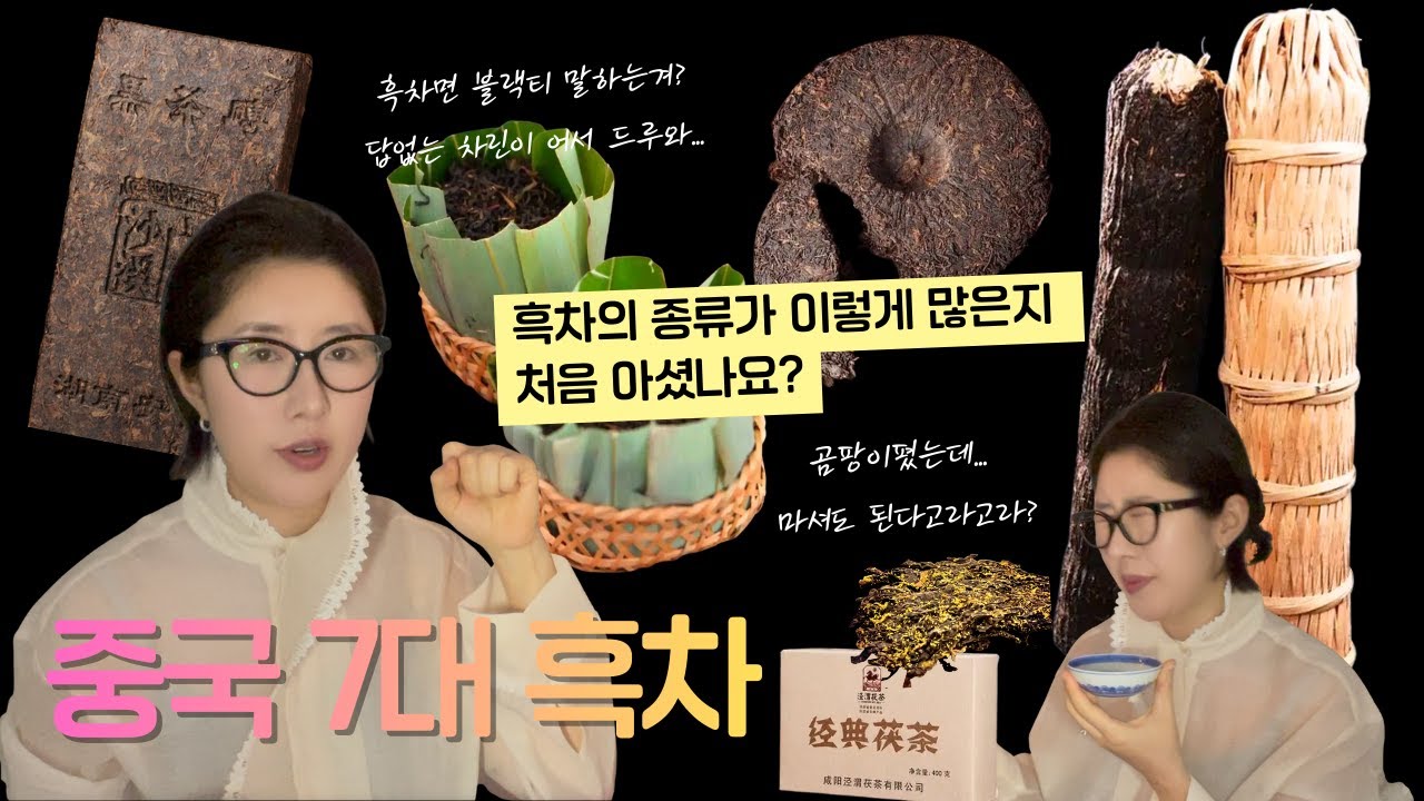 중국 7대 흑차 소개. 보이차 외에 다양한 흑차 명차를 알아봅니다.