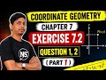 Class 10th chapter 7 Coordinate Geometry exercise 7.2  Question 1   ,2.  By NS sir 