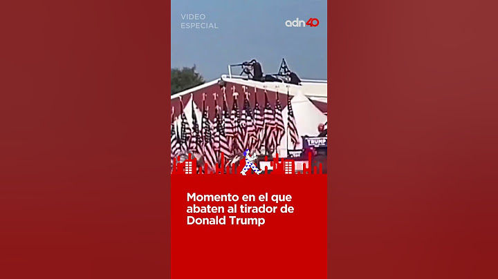 Este es el momento en el que un francotirador del Servicio Secreto abate al tirador de Trump