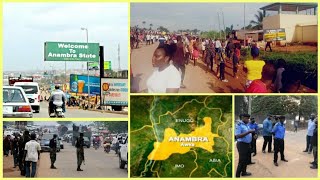 Ť€NS10N AS UGM RESUMES ACTIVITIES IN ANAMBRA, TWO OFFICERS SHOCKINGLY TAKEN DOWN