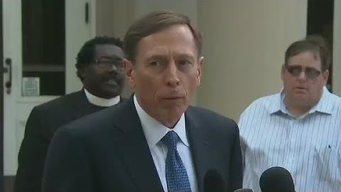 Petraeus: I thank those who have supported me