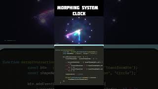 Morphing System Clock - HTML, CSS, JS #html #css #js #coding #project