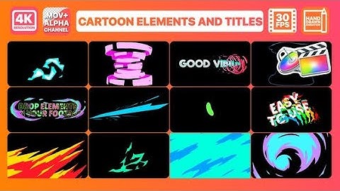 Top Apple Motion Projects: Cartoon Dynamic Shapes | FCPX