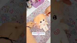 This is how I comb a Cotton Doll's hair 💖 #kawaii #cute #dolls