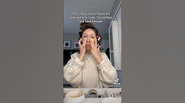 POV those one influencers that are in a "rush" for school but take forever