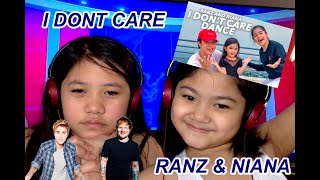 SISTERS REACT TO: RANZ AND NIANA (I Don't Care - Ed Sheeran \& Justin Bieber) | A and M Unicorn World