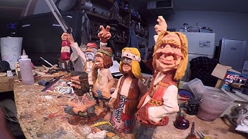 Woodcarving video Grateful Dead...