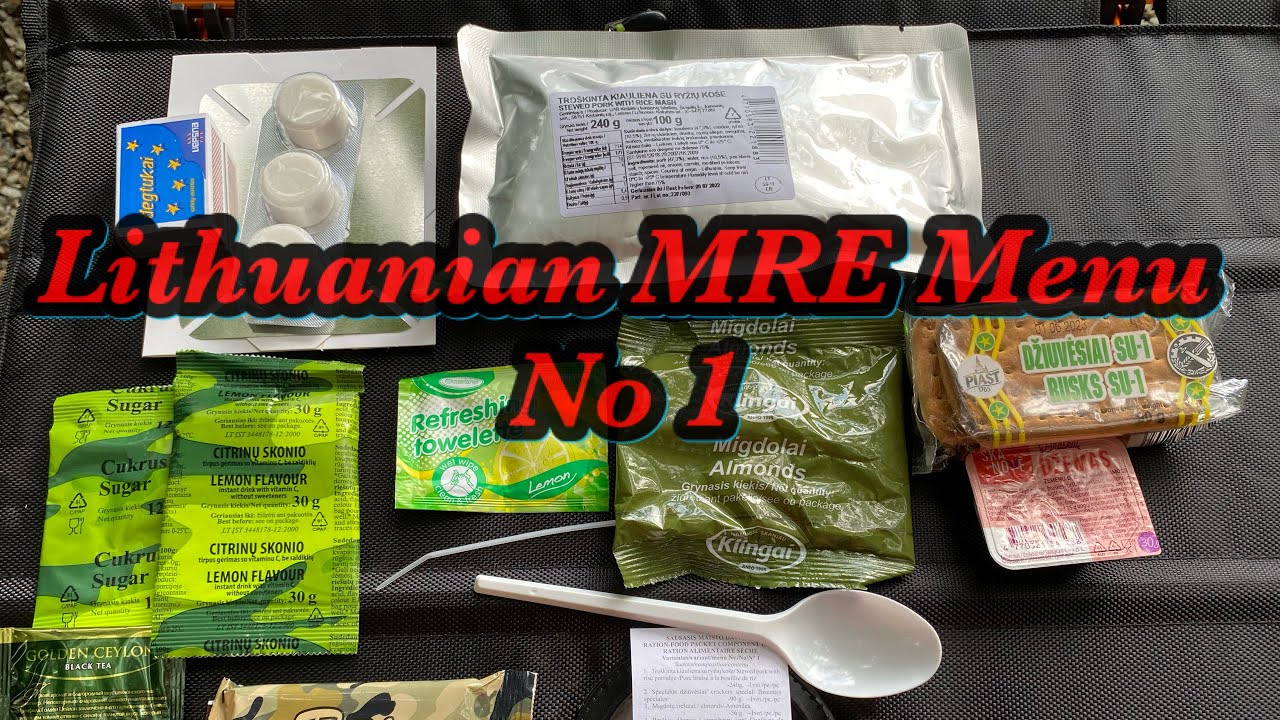 Lithuanian MRE Menu No.1 and New Fire Pit - YouTube