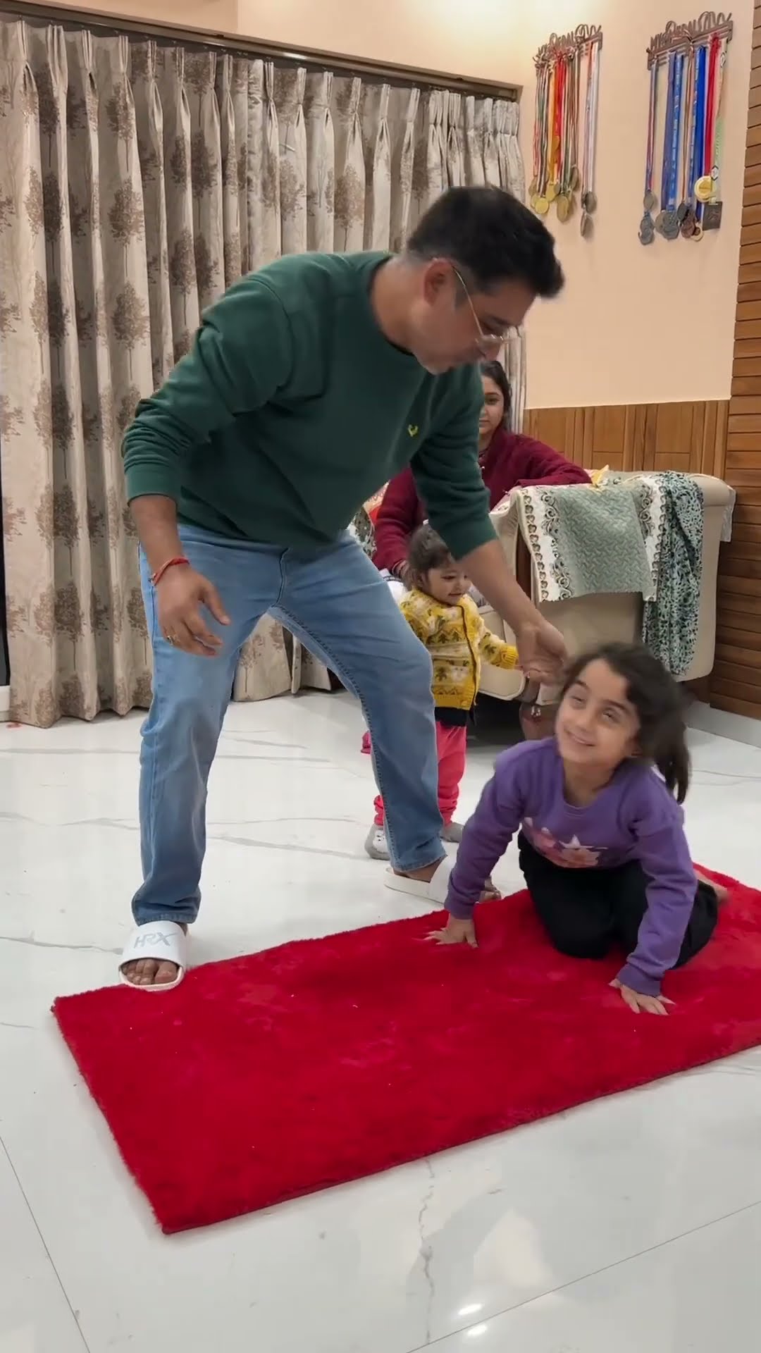 Cute baby back flip