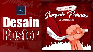 Tutorial Desain Poster Hari Sumpah Pemuda Dengan Photoshop | Desain Poster di Photoshop screenshot 5