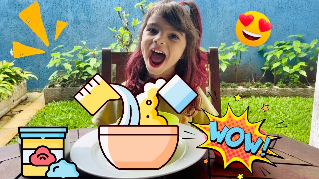 FIZ UMA MASSINHA CASEIRA COM FARINHA DE TRIGO E CONDICIONADOR 😍🌈😱 - YouTube