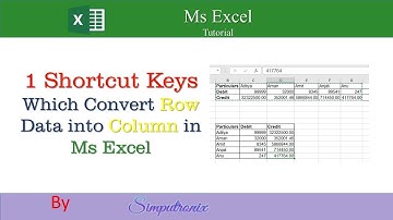 Paste Transpose in Excel in Hindi | Convert Row Data to Column