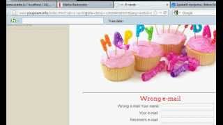 Php Tutorial how to make a e-card web site part 4