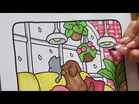 My 9 years old daughter coloring