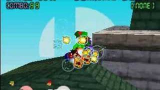 999% damage hit with Luigi
