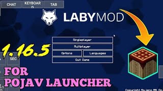 LABYMOD 1.16.5 FOR POJAV LAUNCHER IN MINECRAFT JAVA - how to download labymod 1.16.5