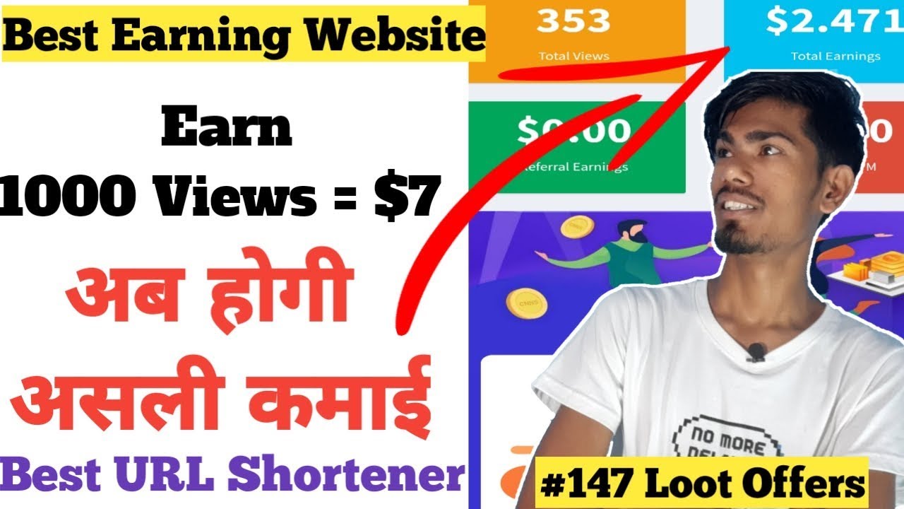 Earn 7 Per 1000 Views Best Short Linkner Website Earn Guaranteed 500rs For 1000 Views -