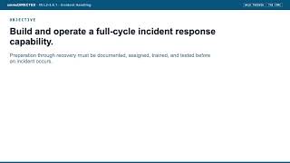 cmmcDIRECTED: IR.L2-3.6.1 Incident Handling (CMMC walk-through)