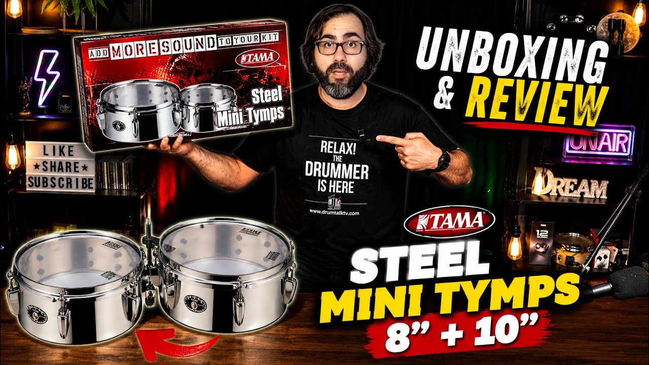 Unboxing and Reviewing The TAMA Steel Mini Tymps 8 10 Inches - YouTube