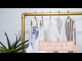 Arara de roupas feita de cano de PVC | Fran Martins