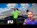 Scammer buys private jet rubs in victims faces