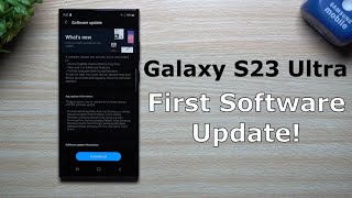 Galaxy S23 Ultra First Software Update - Bug Fixes & Allows Other Apps To Be Updated screenshot 5