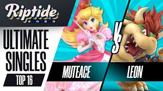 MuteAce (Peach) vs LeoN (Bowser) - Ultimate Singles Top 16 - Riptide 2023