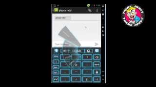 GO Keyboard Blue Flame Theme screenshot 3