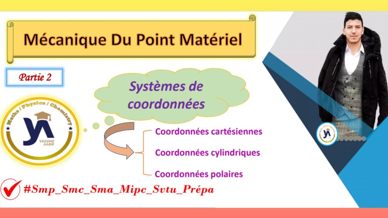 mécanique du point matériel (smpc-sma-prépa) #partie2:coordonnees cartesiennes-cylindrique-polaire.