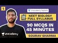 90 MCQs in 45 Minutes | Full Syllabus | NEET BIOLOGY - L 1 | Sourav Sharma