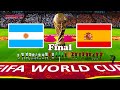 Argentina vs Spain - Final FIFA World Cup 2022 - Full Match - eFootball PES 2021