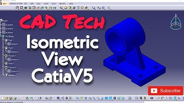 Isometric view CatiaV5  || How to Color Isometric View || Isometric Drawing in CatiaV5