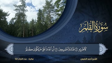 68 | سورة القلم | الشيخ أحمد النفيس