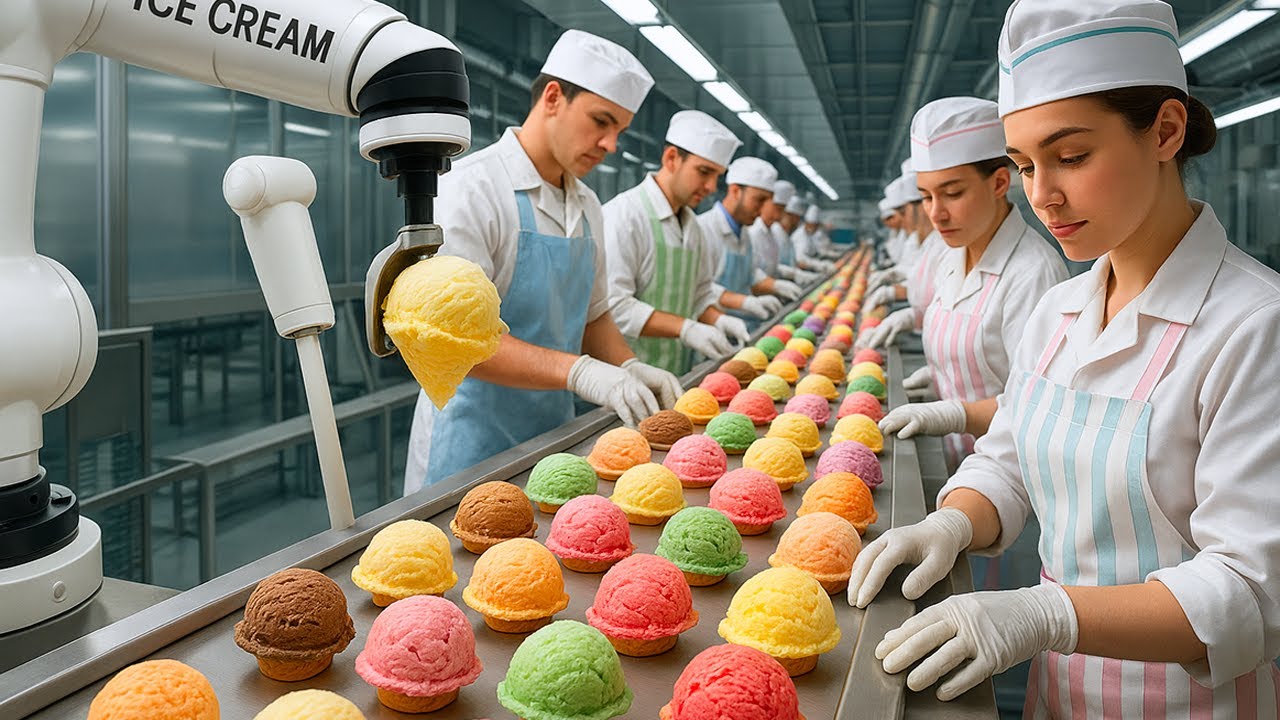 How ICE CREAMS are MADE from SCRATCH 🍦 | INDUSTRIAL PROCESS