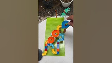 🌷Marble Run | Building Blocks | DIY ASMR #lego #building #blocks #brick #marblerun #marble