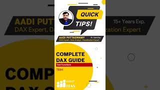 TRIM | QUICK TIPS | POWER BI DAX