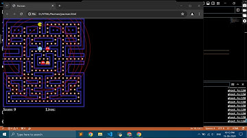 Pacman game making with javascript and html #js #html