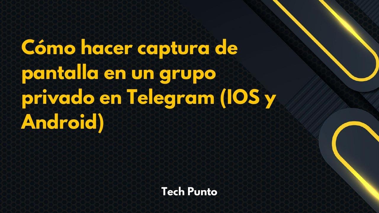 Cómo hacer captura de pantalla en un grupo privado en Telegram (IOS y ...