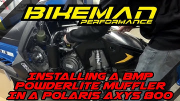 Installing Your Bikeman Powderlite Muffler Into a Polaris Axys 800 - Tech Tuesday s01e16