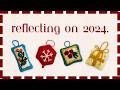 making punch needle ornaments & reflecting on 2024 ❆